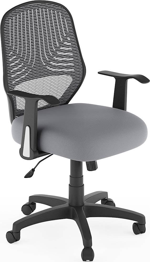 Best Buy Corliving Workspace 5 Pointed Star Woven Fabric And Mesh Office Chair Gray Lof 239 O