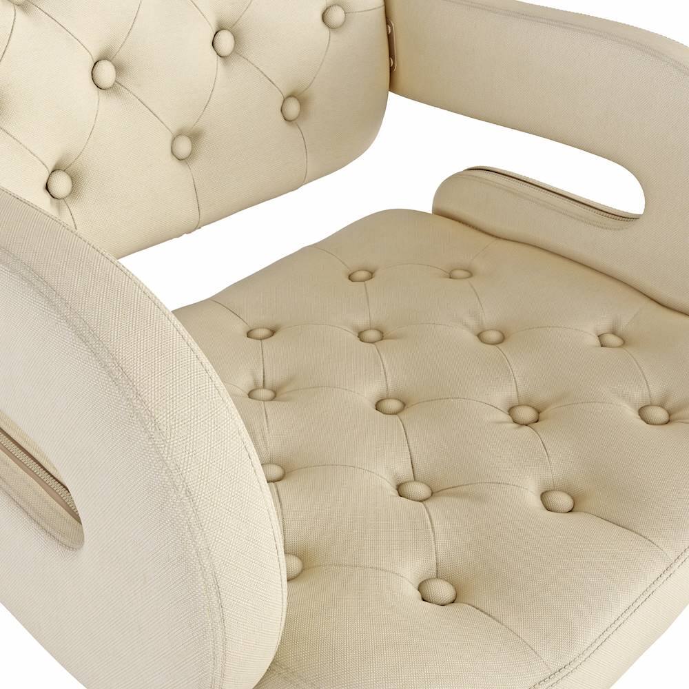 Best Buy CorLiving Tufted Woven Fabric Kitchen Chairs (Set of 2