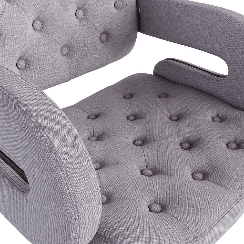 Best Buy CorLiving Tufted Woven Fabric Kitchen Chairs (Set of 2