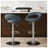 Alt View 16. CorLiving - Round Open Fabric Kitchen Chairs (Set of 2) - Blue Gray.
