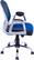 Alt View 11. CorLiving - Workspace 5-Pointed Star Leatherette and Mesh Office Chair - Black/Blue.
