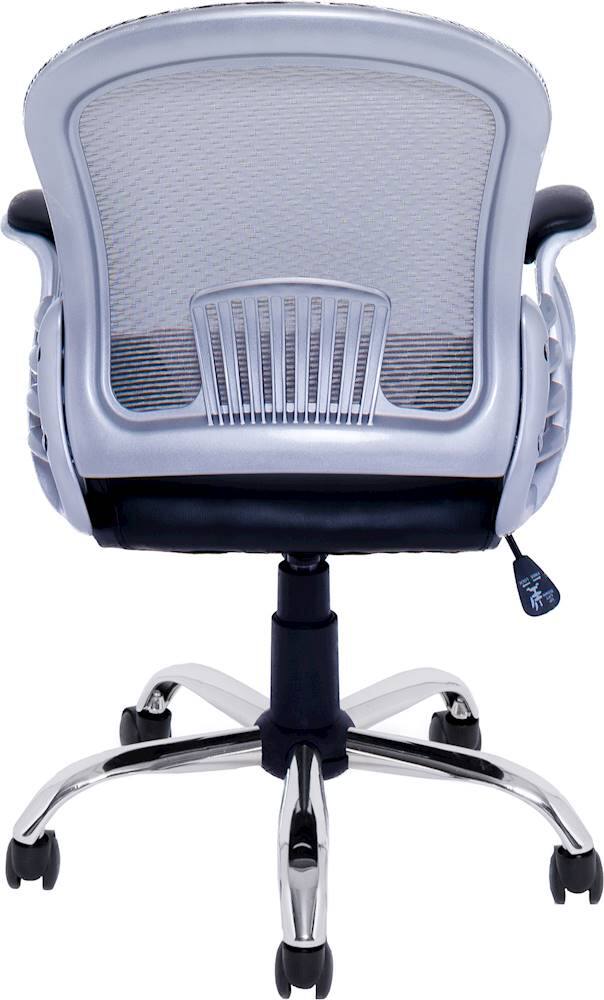 Alt View 12. CorLiving - Workspace 5-Pointed Star Leatherette and Mesh Office Chair - Gray/Black.