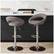 Alt View 16. CorLiving - Round Open Fabric Kitchen Chairs (Set of 2) - Light Gray.