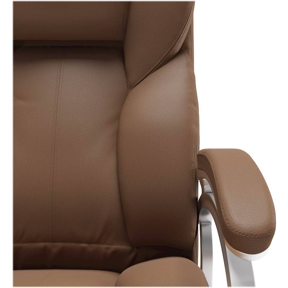 CorLiving 5Pointed Star Leatherette Executive Chair Caramel Brown LOF