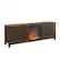 Angle. Walker Edison - 70" Traditional Glass Door Cabinet Fireplace TV Stand for Most TVs up to 80" - Dark Walnut.