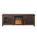 Front. Walker Edison - 70" Traditional Glass Door Cabinet Fireplace TV Stand for Most TVs up to 80" - Dark Walnut.
