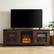 Alt View 11. Walker Edison - 70" Traditional Glass Door Cabinet Fireplace TV Stand for Most TVs up to 80" - Dark Walnut.