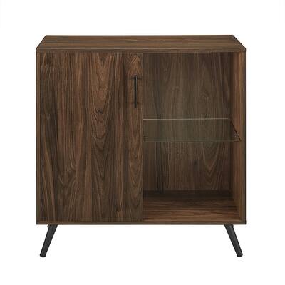 Walker Edison - 1-Door Accent Cabinet - Dark Walnut