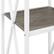 Alt View 12. Walker Edison - X-frame Industrial Wood and Metal 4-Shelf Bookcase - Gray Wash/White Metal.
