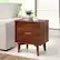 Alt View 12. Walker Edison - Mid Century Modern Square Wood 2-Drawer End Table - Walnut.