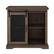 Front. Walker Edison - Sliding Metal Mesh Door Modern Buffet Cabinet - Dark Walnut.