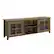 Angle. Walker Edison - 70" Farmhouse Glass Door TV Stand Console for Most TVs Up to 80" - Rustic Oak.