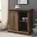 Alt View 13. Walker Edison - Modern Farmhouse Sliding Door Buffet - Rustic Oak.