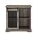 Front. Walker Edison - Sliding Metal Mesh Door Modern Buffet Cabinet - Gray Wash.
