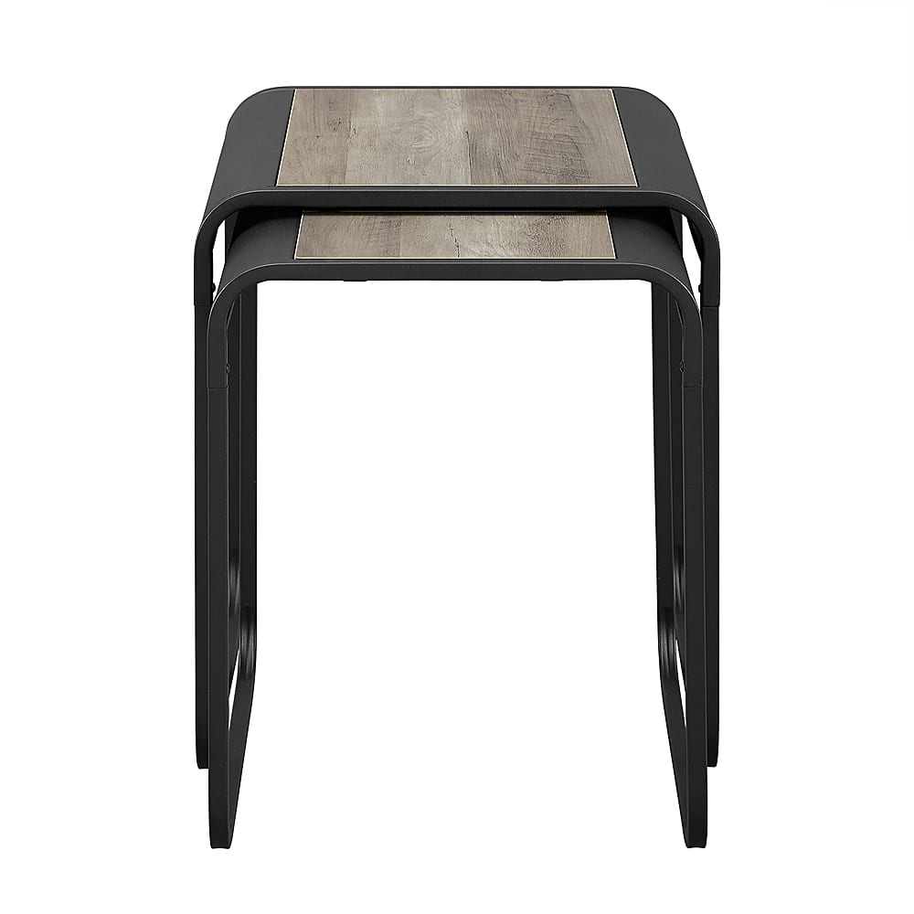 Best Buy Walker Edison Curved Nesting Metal Side Table (Set of 2