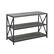 Angle. Walker Edison - Industrial Metal and Wood 3-Shelf Bookcase - Slate Grey.
