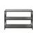 Front. Walker Edison - Industrial Metal and Wood 3-Shelf Bookcase - Slate Grey.