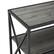 Alt View 12. Walker Edison - Industrial Metal and Wood 3-Shelf Bookcase - Slate Grey.