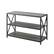 Left. Walker Edison - Industrial Metal and Wood 3-Shelf Bookcase - Slate Grey.