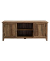 Walker Edison - Modern Farmhouse TV Stand for Most TVs Up to 64" - Rustic Oak - Front_Zoom