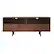 Front. Walker Edison - 58" Mid-Century Modern 3-Drawer Wood TV Stand for TVs up to 65" - Walnut.