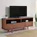 Left. Walker Edison - 58" Mid-Century Modern 3-Drawer Wood TV Stand for TVs up to 65" - Walnut.