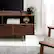 Alt View 19. Walker Edison - 58" Mid-Century Modern 3-Drawer Wood TV Stand for TVs up to 65" - Walnut.