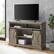 Alt View 13. Walker Edison - Sliding Barn Door Highboy Storage Console for Most TVs Up to 56" - Gray Wash.