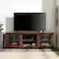 Alt View 11. Walker Edison - 70" Farmhouse Glass Door TV Stand Console for Most TVs Up to 80" - Dark Walnut.