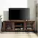 Alt View 35. Walker Edison - 70" Farmhouse Glass Door TV Stand Console for Most TVs Up to 80" - Dark Walnut.