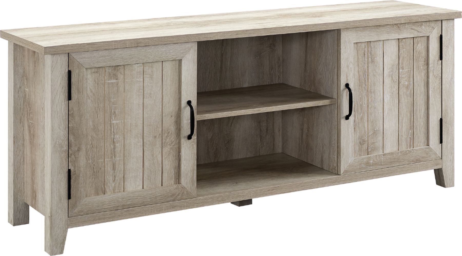 Angle View: Simpli Home - Artisan TV Cabinet for Most TVs Up to 58" - Natural Aged Brown