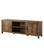 Left. Walker Edison - 70" Modern Farmhouse Barn Door TV Stand for most TVs up to 80" - Rustic Oak.