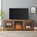 Alt View 11. Walker Edison - 70" Traditional Glass Door Cabinet Fireplace TV Stand for Most TVs up to 80" - Rustic Oak.