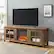 Alt View 13. Walker Edison - 70" Traditional Glass Door Cabinet Fireplace TV Stand for Most TVs up to 80" - Rustic Oak.