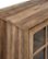 Alt View Zoom 3. Walker Edison - 70" Traditional Glass Door Cabinet Fireplace TV Stand for Most TVs up to 80" - Rustic Oak.