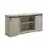 Angle. Walker Edison - 58" Modern Farmhouse Sliding Door TV Stand for Most TVs up to 65" - Stone Grey.