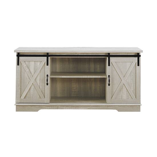 Modern Farmhouse Sliding Door Tv Stand