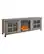 Angle. Walker Edison - 70" Traditional Glass Door Cabinet Fireplace TV Stand for Most TVs up to 80" - Grey Wash.