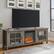 Alt View 13. Walker Edison - 70" Traditional Glass Door Cabinet Fireplace TV Stand for Most TVs up to 80" - Grey Wash.