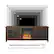 Alt View 15. Walker Edison - 70" Traditional Glass Door Cabinet Fireplace TV Stand for Most TVs up to 80" - Grey Wash.