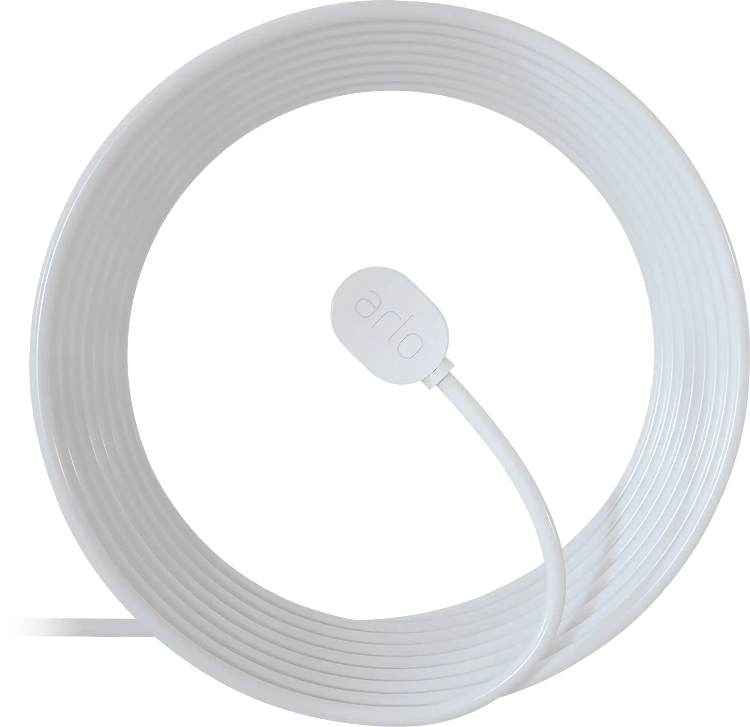 Front. Arlo - 25' Outdoor Magnetic Charging Cable for Pro 5S 2K, Pro 4, Pro 3, Ultra 2, Ultra, and Floodlight Cameras - White.