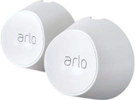 Arlo - Magnetic Wall Mounts for Pro 5S 2K, Pro 4, Pro 3, Ultra 2, and Ultra Cameras - White - Angle_Zoom