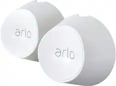 Angle. Arlo - Magnetic Wall Mounts for Pro 5S 2K, Pro 4, Pro 3, Ultra 2, and Ultra Cameras - White.