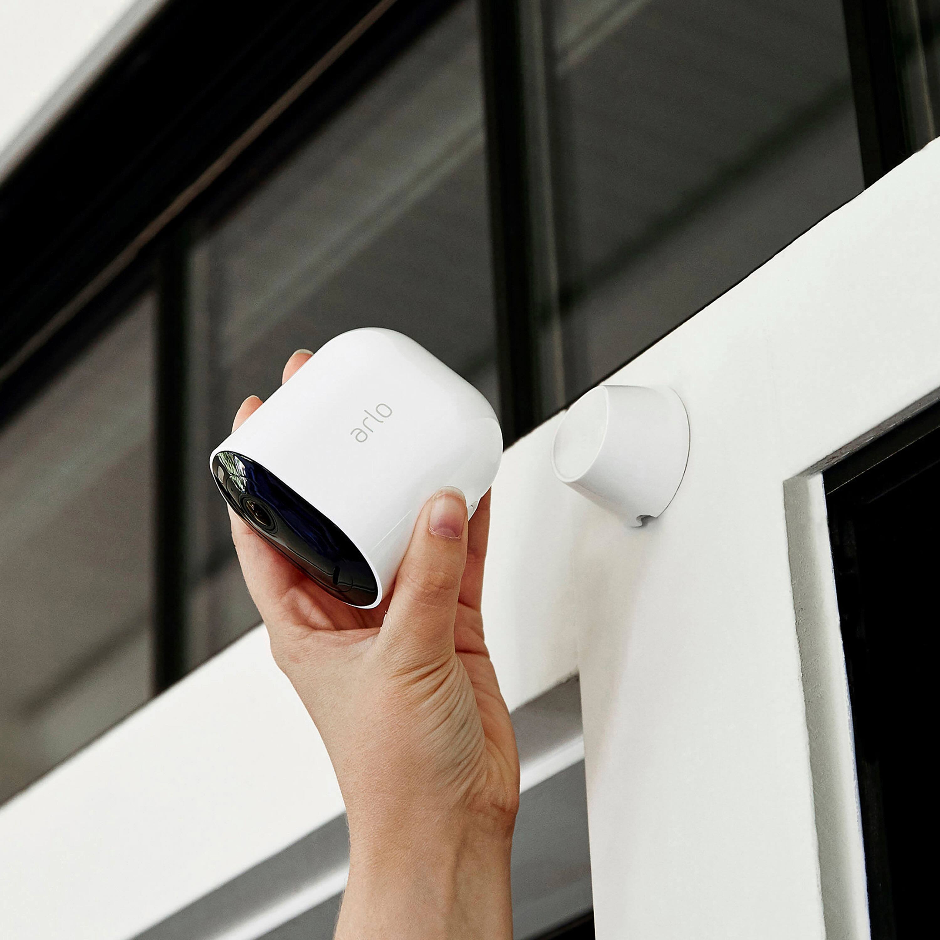 Alt View 13. Arlo - Magnetic Wall Mounts for Pro 5S 2K, Pro 4, Pro 3, Ultra 2, and Ultra Cameras - White.