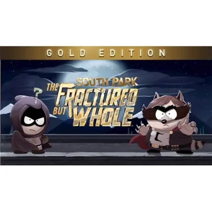 The South Park Gold Edition features the characters Cartman and Kyle in a comic book style. The title of the book is "The Fractured But Whole." - M (Mature 17+)