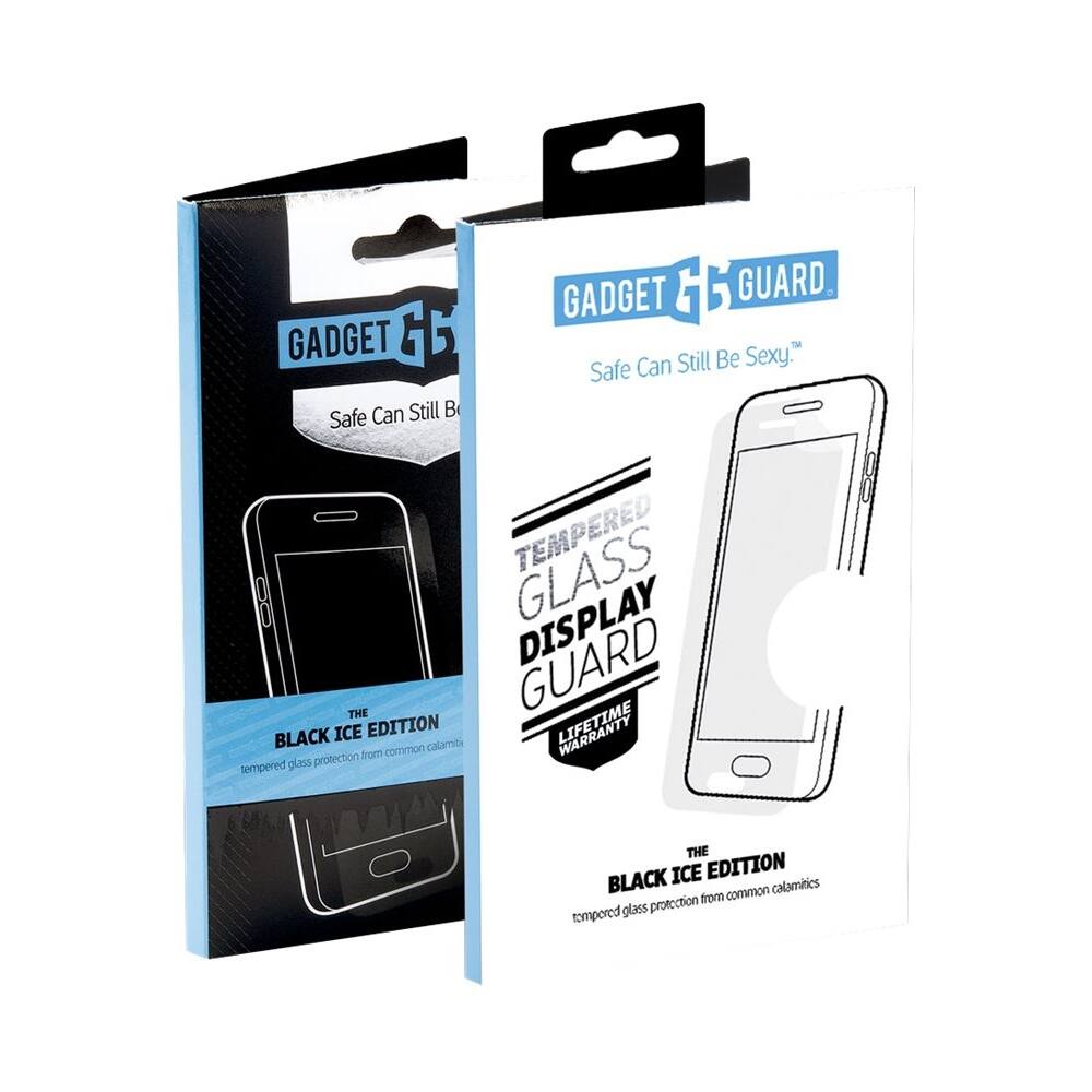 Left. Gadget Guard - Tempered Glass Screen Protector for Apple® iPhone® XS Max - Transparent.