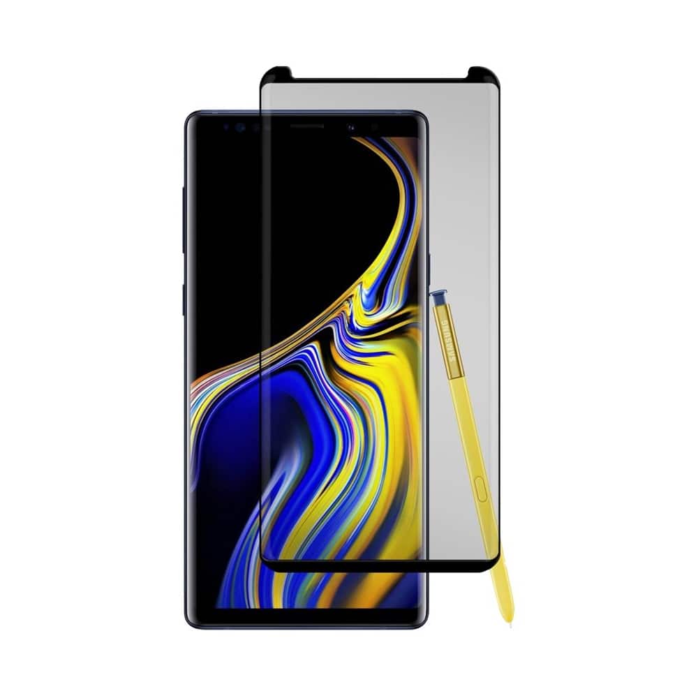 Gadget Guard - Tempered Glass Screen Protector for Samsung Galaxy Note9 - Black/Transparent