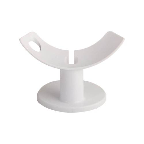 Mount Genie - Stand Pedestal for Google Home Mini and Nest Mini - White-Front_Standard 