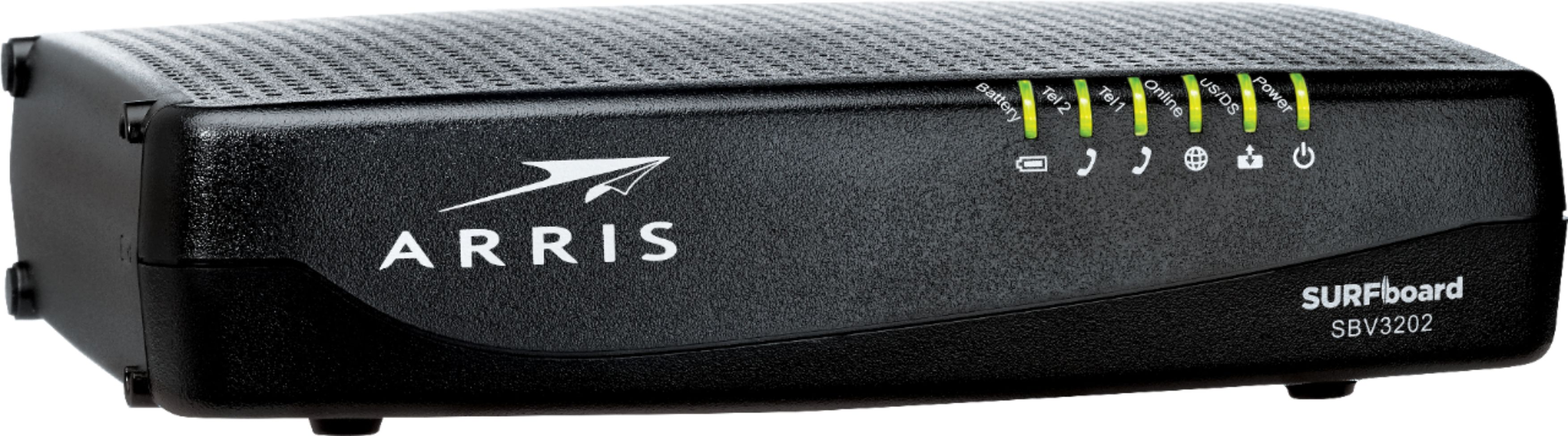 ARRIS - SURFboard 32 x 8 DOCSIS 3.0 Voice Cable Modem for Xfinity - Black