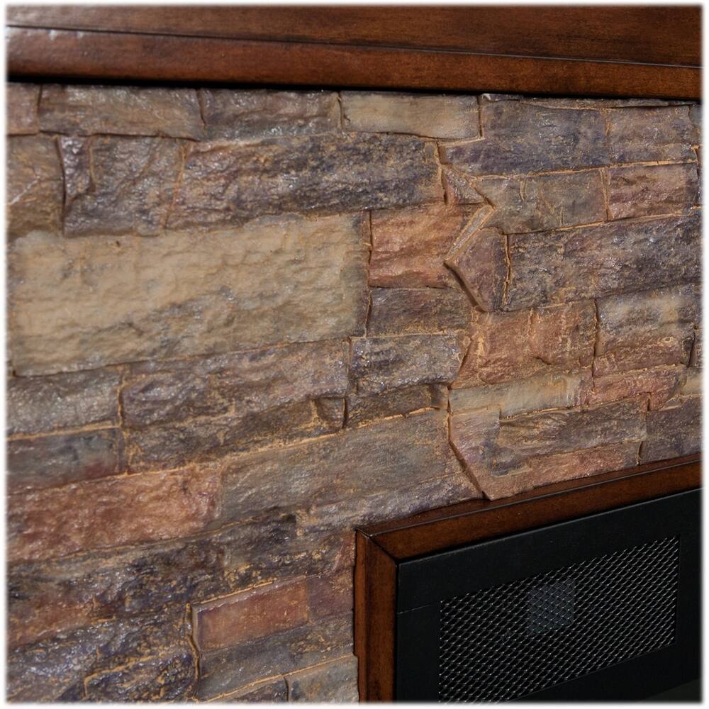 Best Buy Sei Canyon Electric Fireplace Whiskey Maple With Durango